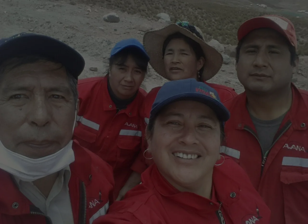 The AWANA team in the field