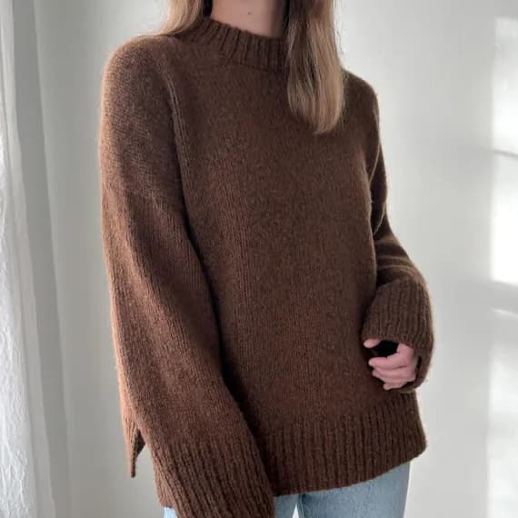 Natural fiber sweater