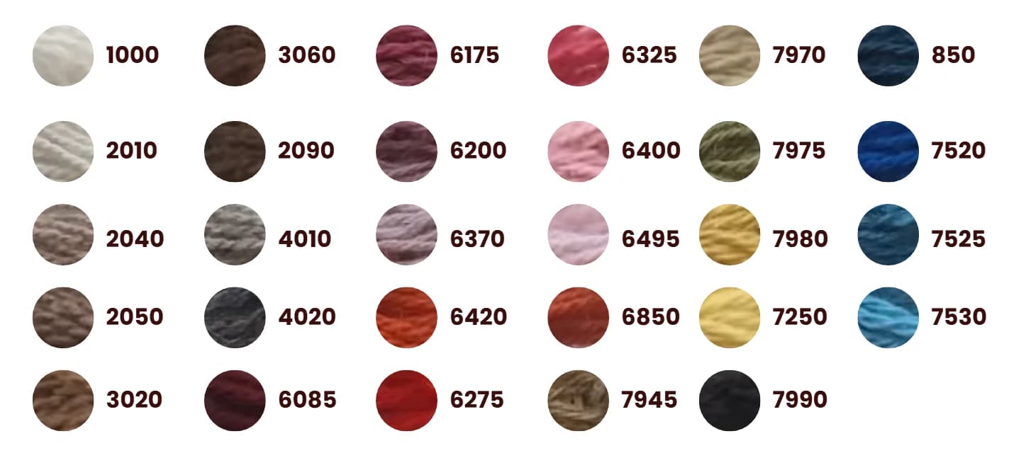 Gama de colores de Hilos